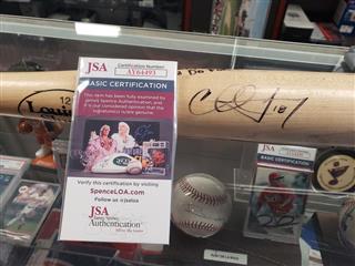 AUTOGRAPHED FULL SIZE BASEBALL BAT SIGNED BY CHAD TRACY - JSA CERTICATION